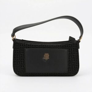 Bolso de Hombro Tommy Hilfiger Monogram Negro para Mujer