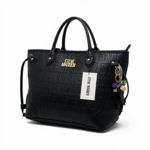 Bolso Steve Madden negro monograma